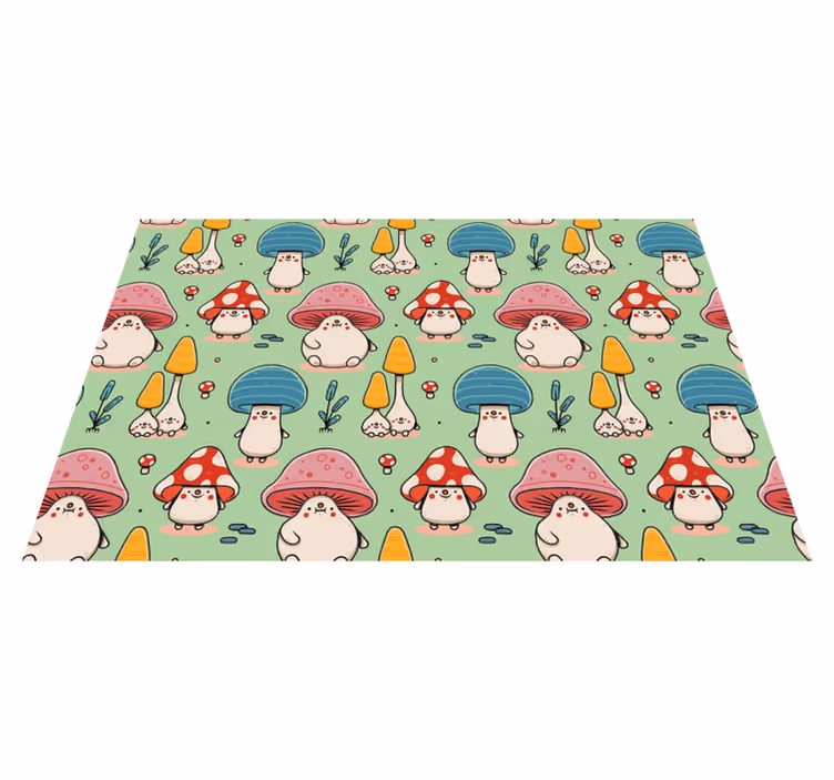 Set de table enfant personnages champignons mignons - TenStickers