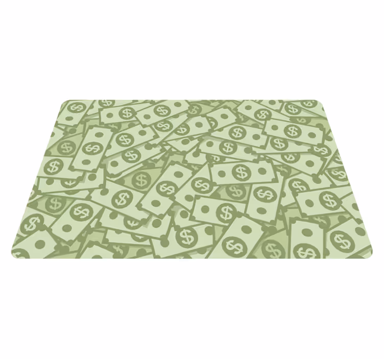 Set de table original Des billets d'un dollar partout - TenStickers
