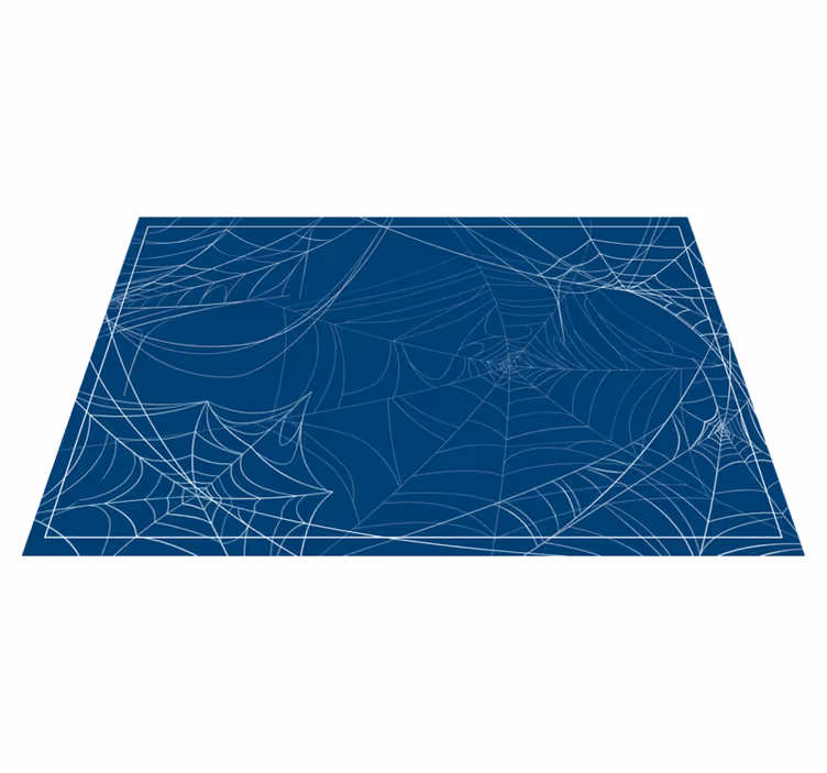 sets de table d'halloween en toile d'araignée bleue - TenStickers