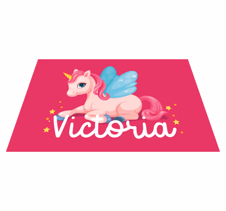 Set de table enfant illustration de licorne fantaisie - TenStickers