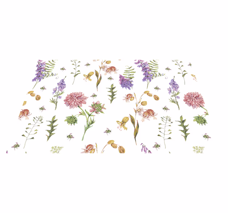 Set de table original motif botanique floral - TenStickers