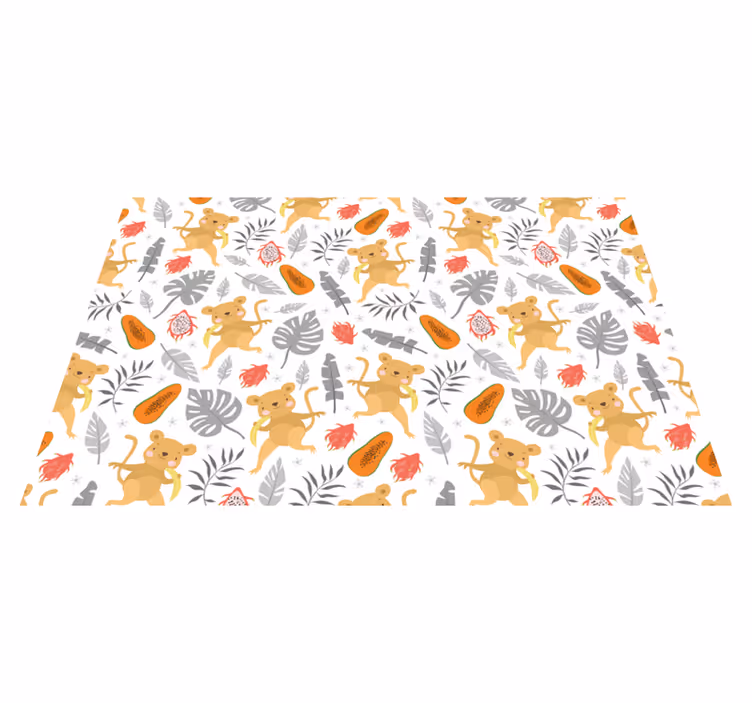 Set de table enfant motif animaux mignons - TenStickers