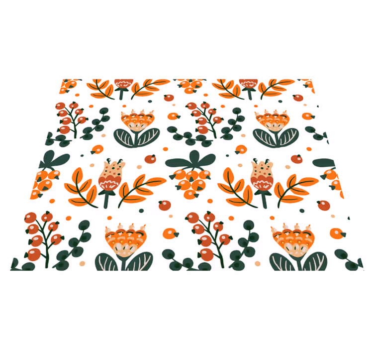 Set de table original arrangement botanique avec feuillage - TenStickers