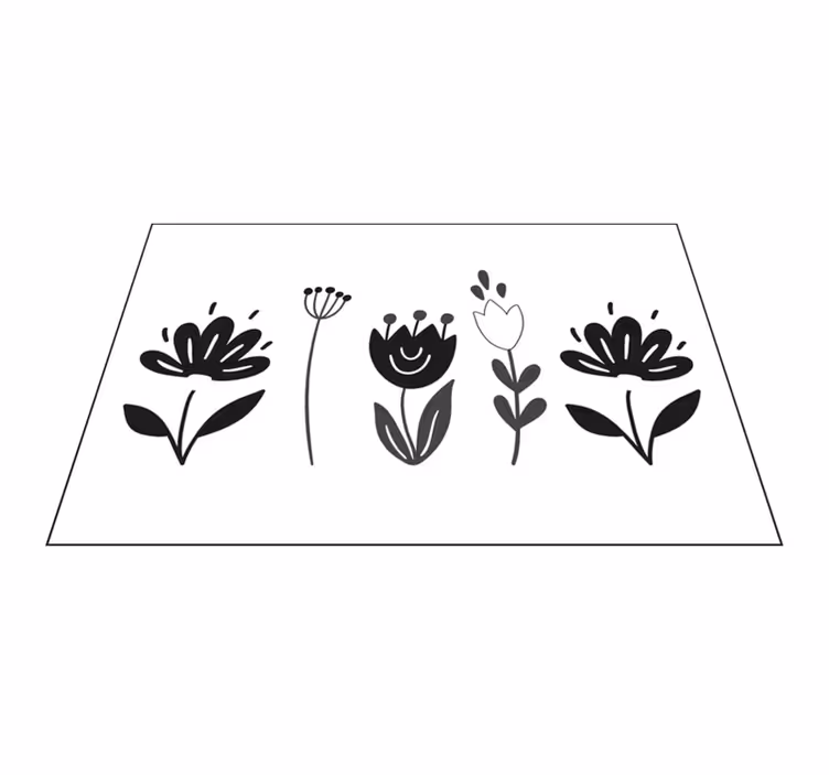 Set de table original art floral en ligne - TenStickers
