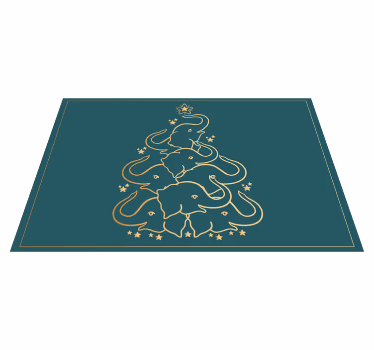Set de table noel Arbre de noël éléphant - TenStickers