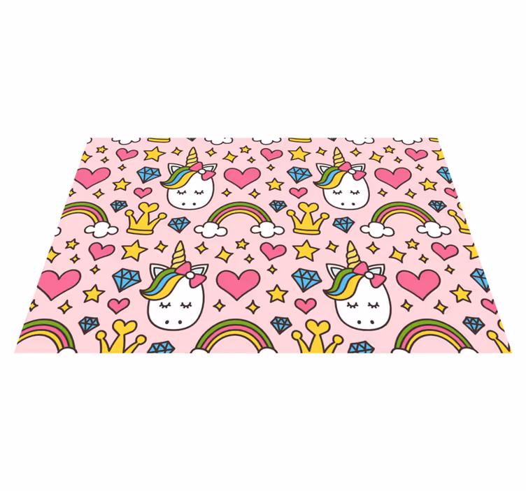 Set de table enfant motif licorne mignon - TenStickers