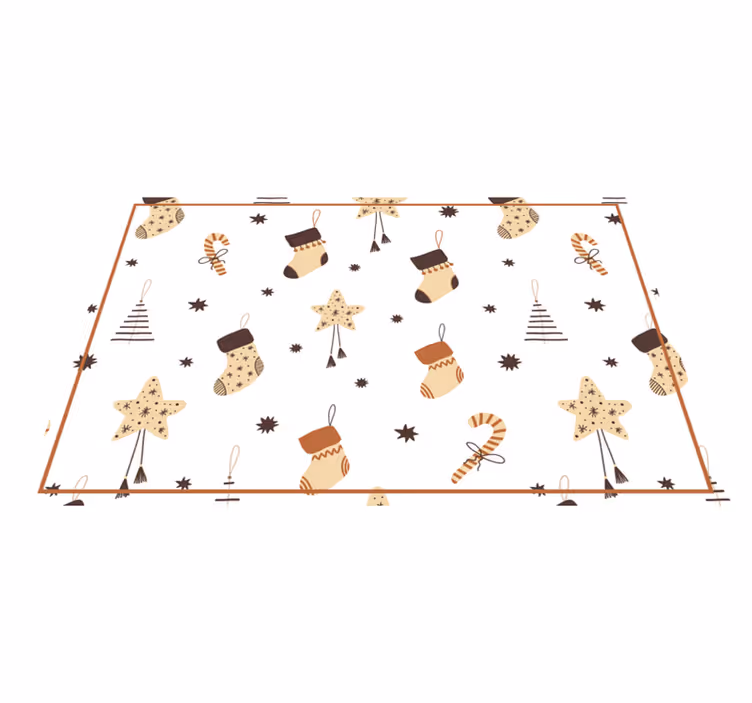 Set de table noël motif de chaussettes festives - TenStickers
