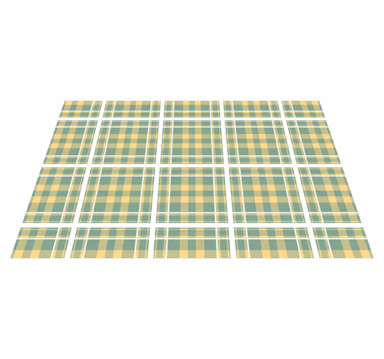 Set de table en tissu à motif carreaux - TenStickers
