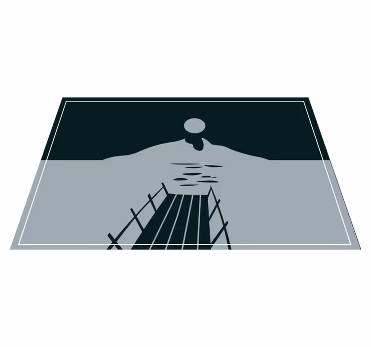Set de table moderne pont sur l'eau - TenStickers
