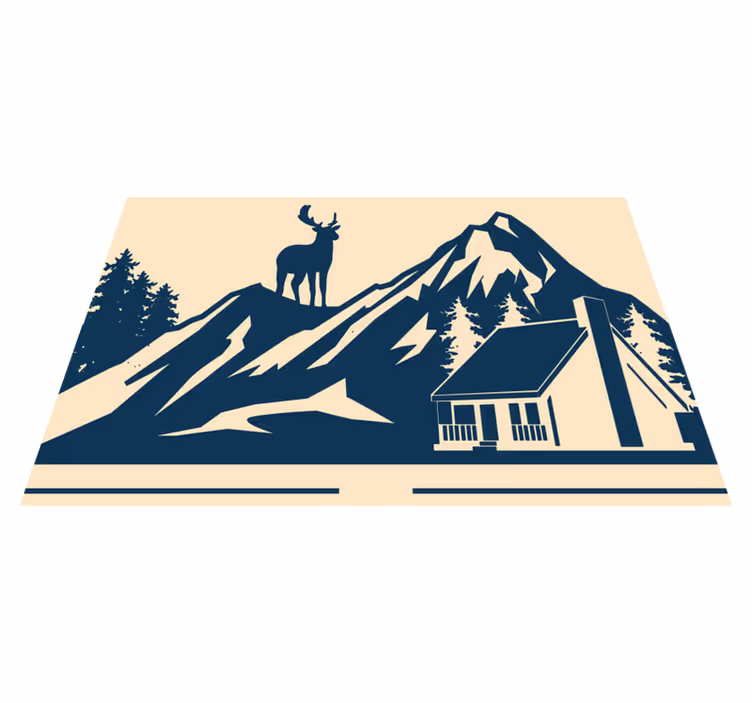 Set de table original paysage de montagne grandiose - TenStickers