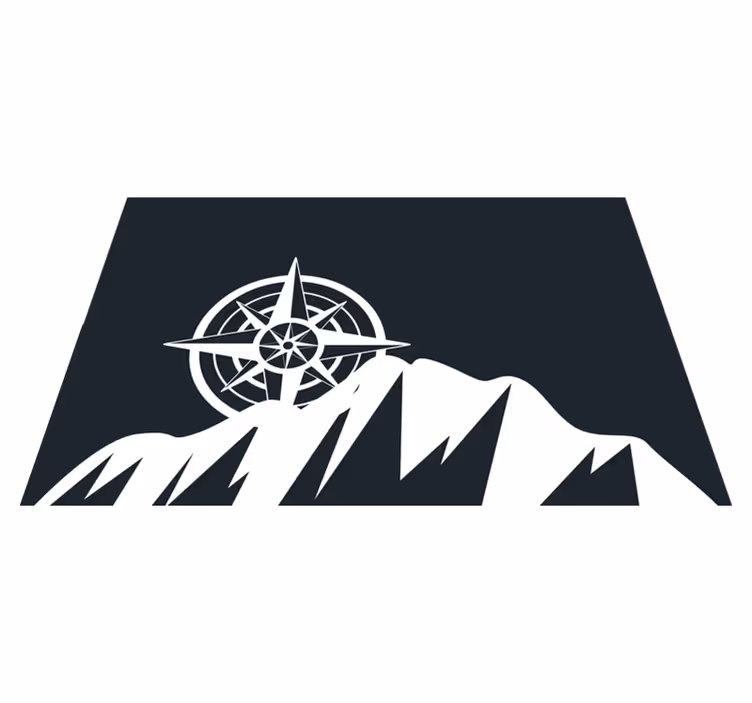 Set de table citation design de boussole montagne - TenStickers