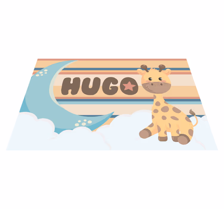 Set de table enfant figurine giraffe adorable - TenStickers