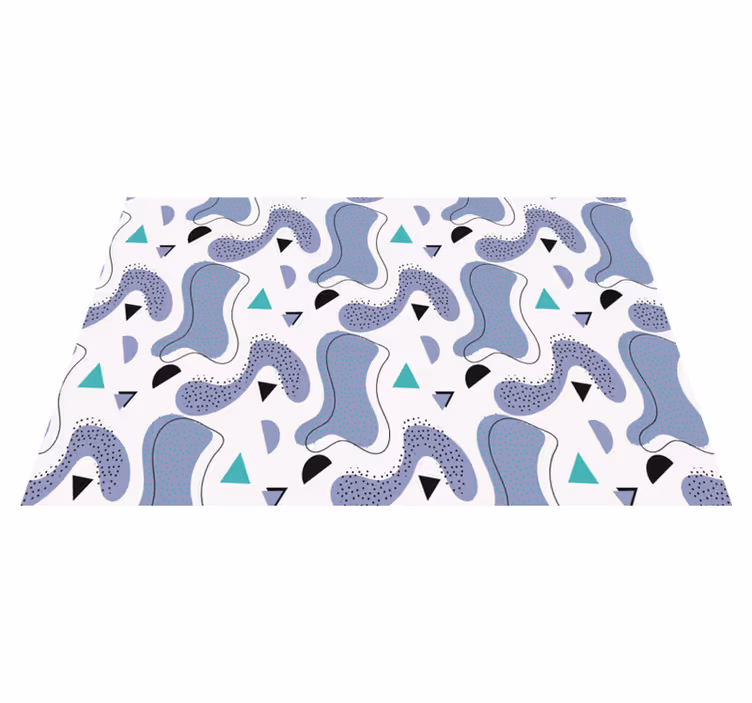 Set de table moderne formes organiques abstraites - TenStickers