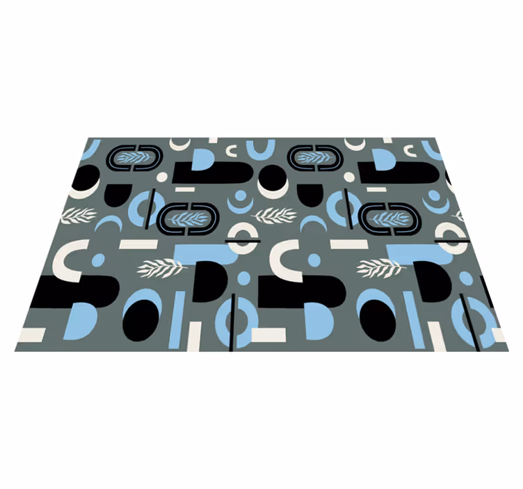 Set de table géométrique avec formes abstraite - TenStickers