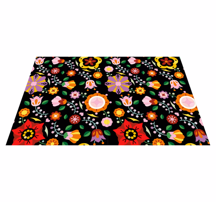 Set de table original inspiration florale vive - TenStickers