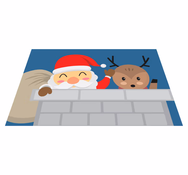 Set de table noël renne du père noël - TenStickers