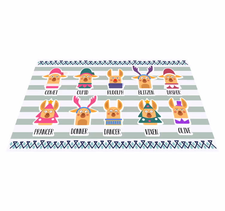 Set de table original collection de personnages rennes - TenStickers