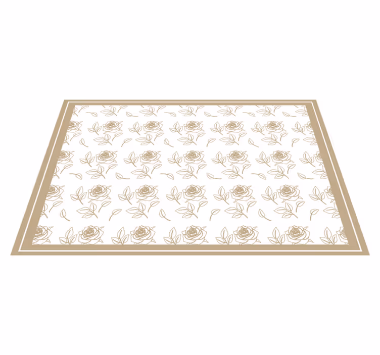 Set de table original bordure à motif floral - TenStickers