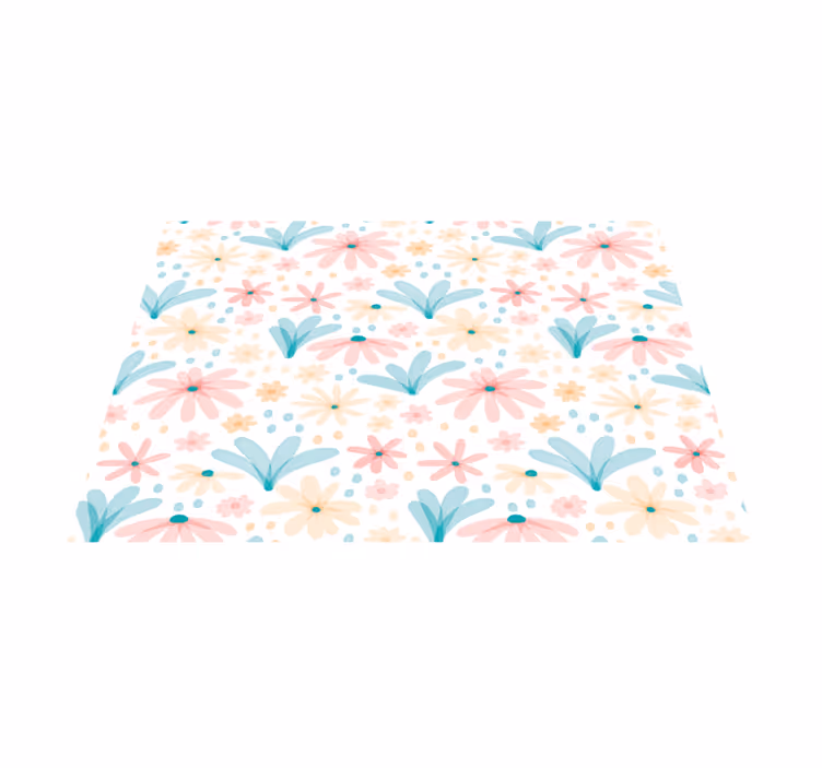 Set de table original motifs floraux colorés - TenStickers