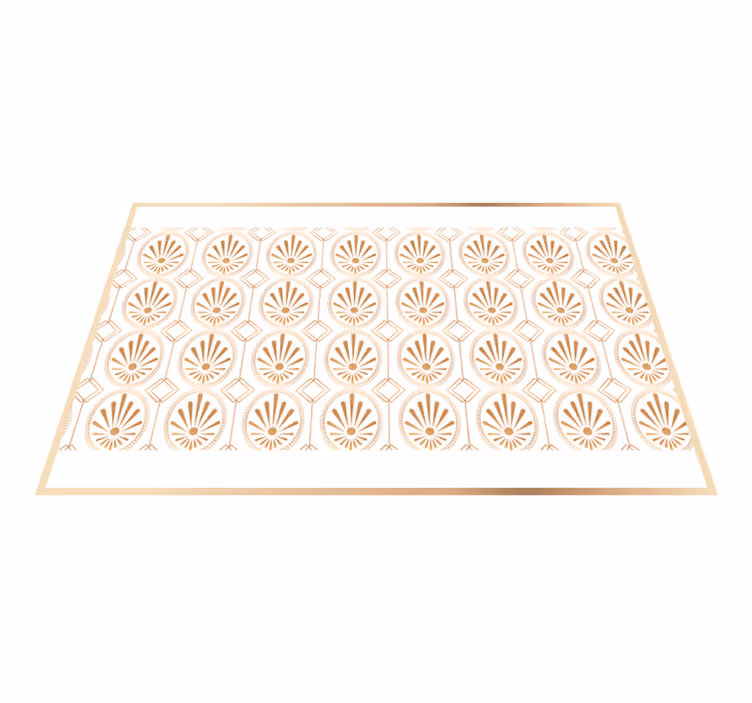 Set de table moderne Élément de feuille élégant - TenStickers