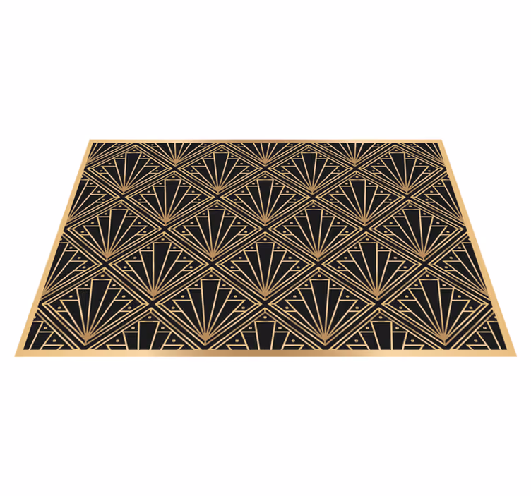 Set de table design elegant Déco doré et noir - TenStickers