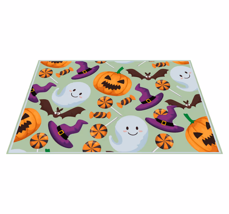 Set de table halloween Éléments colorés d'halloween - TenStickers