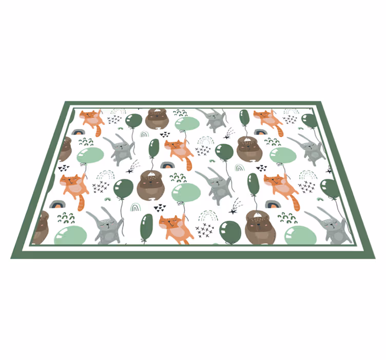Set de table design enfant écureuil ours mignon lapin - TenStickers