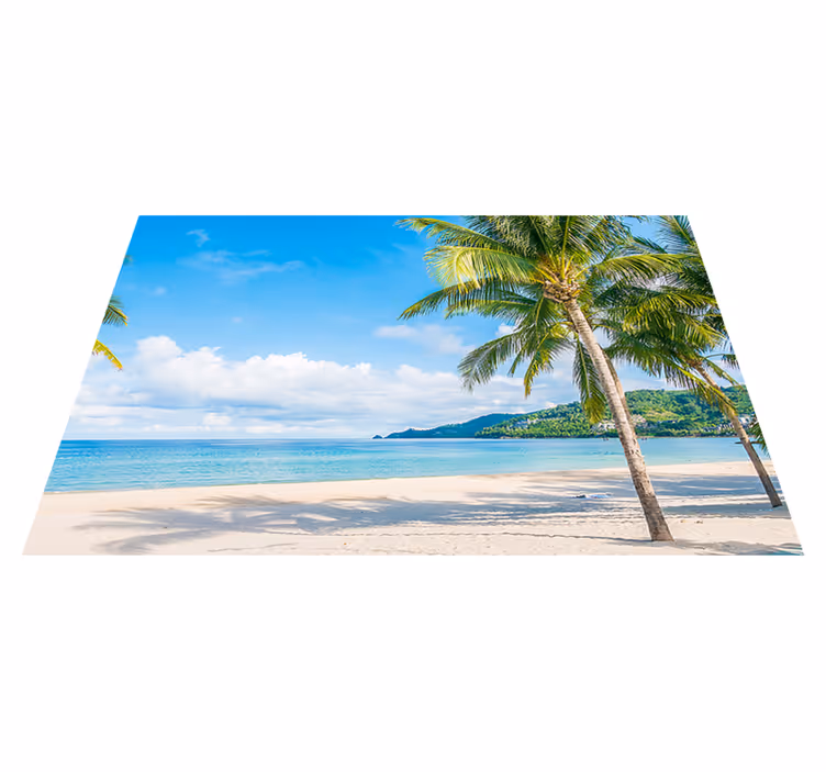 Set de table original plage de rêve tropicale - TenStickers
