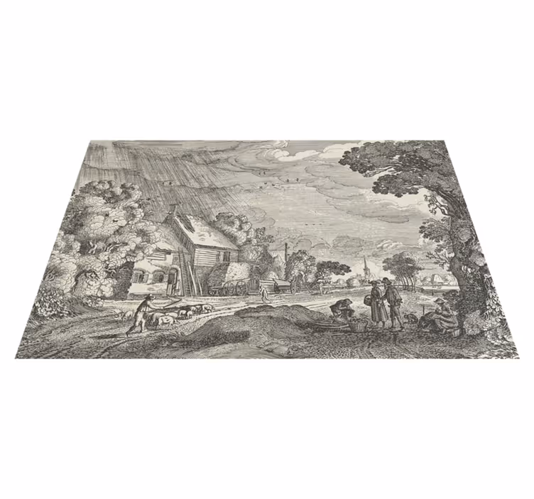 Sets de table en sticker paysage mirage - TenStickers