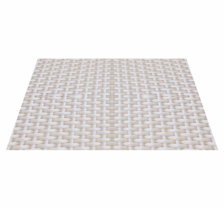 Set de table design bois Effet rotin blanc - TenStickers