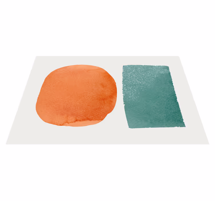 Set de table taches de couleur abstraites - TenStickers