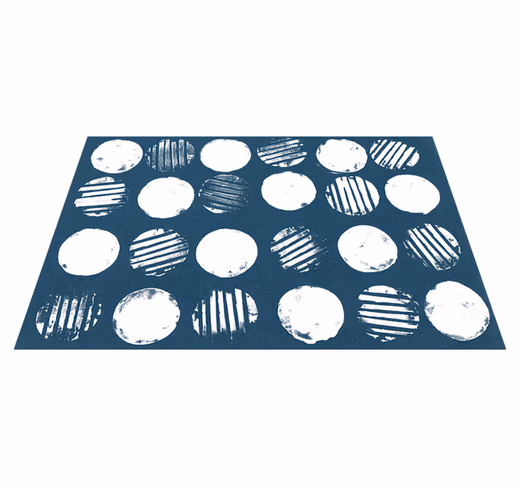 Set de table motifs géométriques cercles - TenStickers