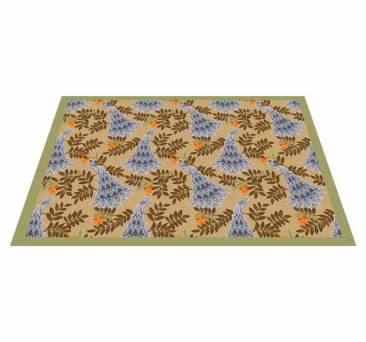 Set de table avec prénom motif floral - TenStickers
