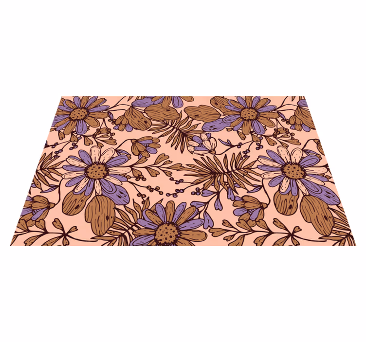 Set de table original motif floral inspiré - TenStickers