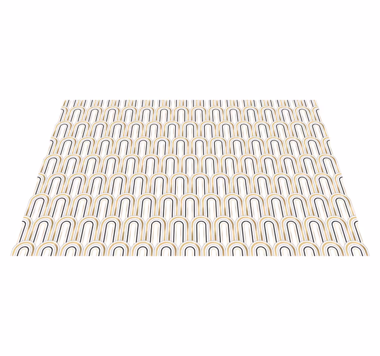 Set de table moderne motifs de lignes courbes - TenStickers