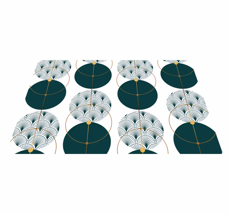 Set de table élégant concept géométrique élégant - TenStickers