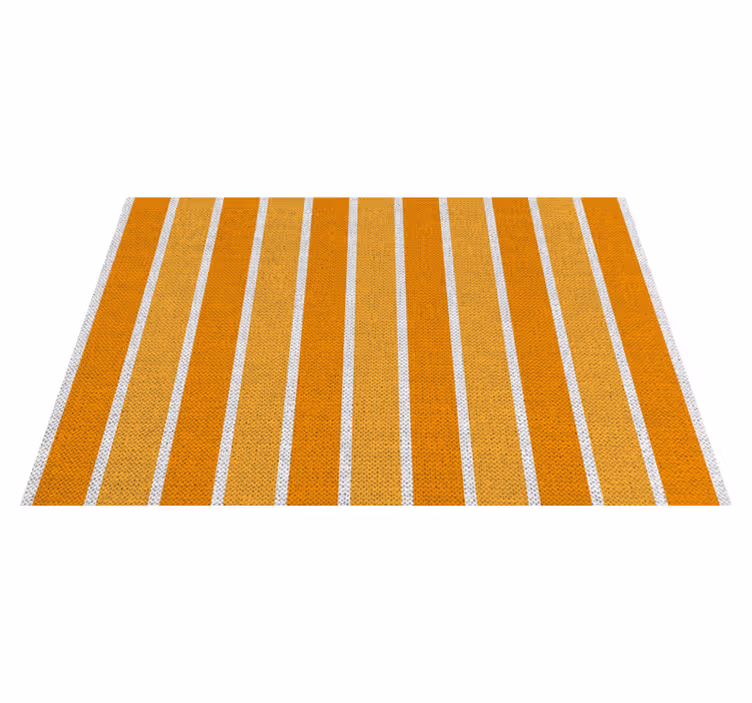 Set de table moderne surface orange rayée - TenStickers