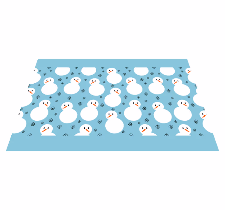 Set de table noel Modèle de bonhomme de neige de noël - TenStickers