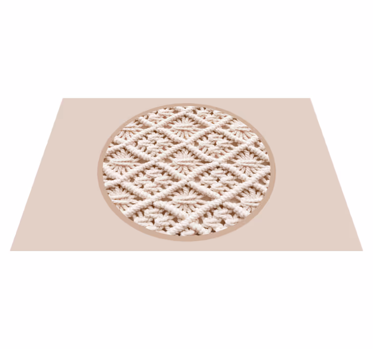 Set de table motif crochet Élégant - TenStickers