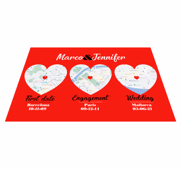 Set de table original Quelques lieux de moments spéciaux - TenStickers