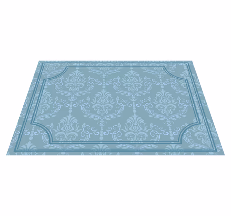 Set de table élégant baroque floral bleu - TenStickers