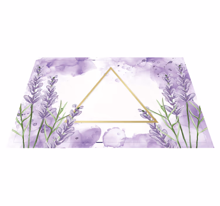 Set de table forme moderne Triangle de lavande numérique - TenStickers