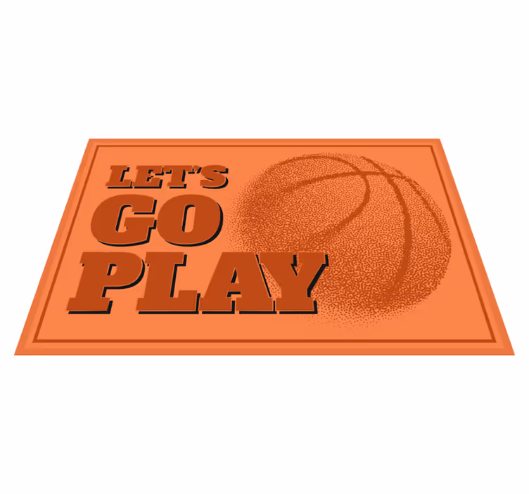 Set de table original Basket-ball allons jouer - TenStickers