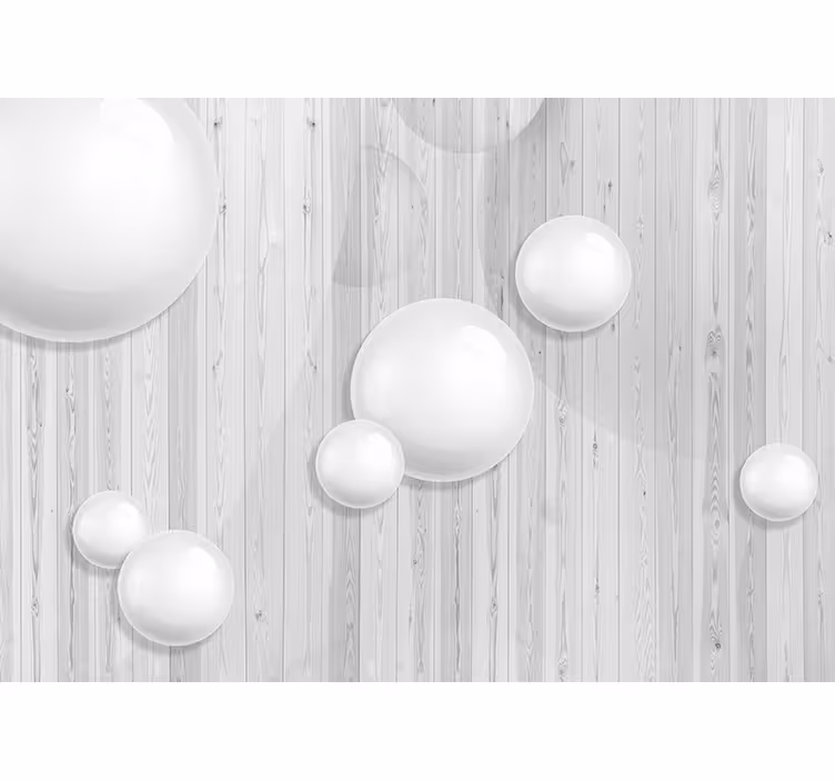 Papier peint mural 3d sphères - TenStickers