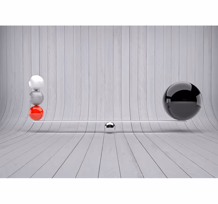 Tapisserie 3d style intérieur minimaliste - TenStickers