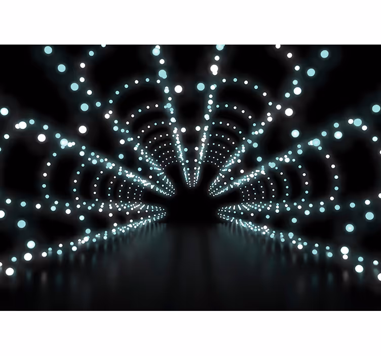 Tapisserie murale 3D éclats de lumière abstraite - TenStickers