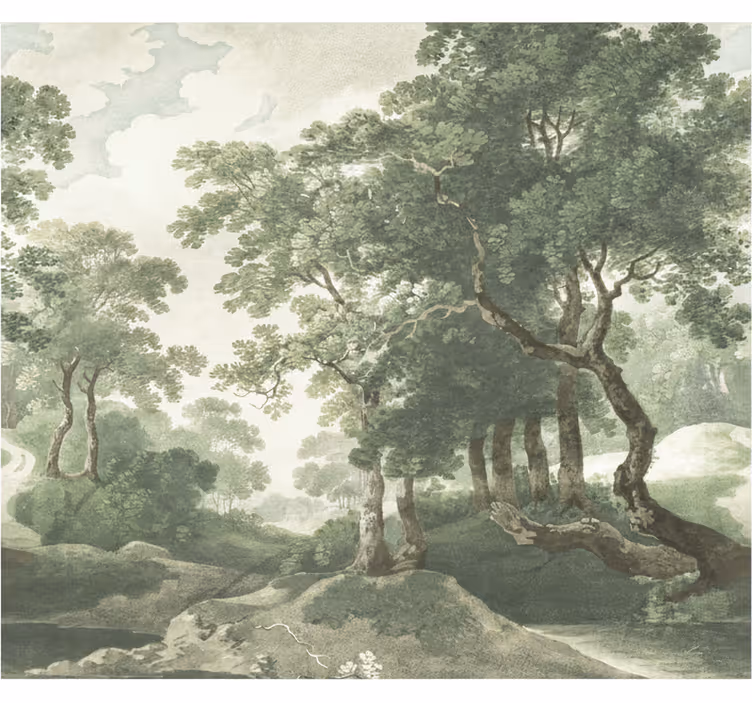 Tapisserie forêt nature classique intemporelle - TenStickers
