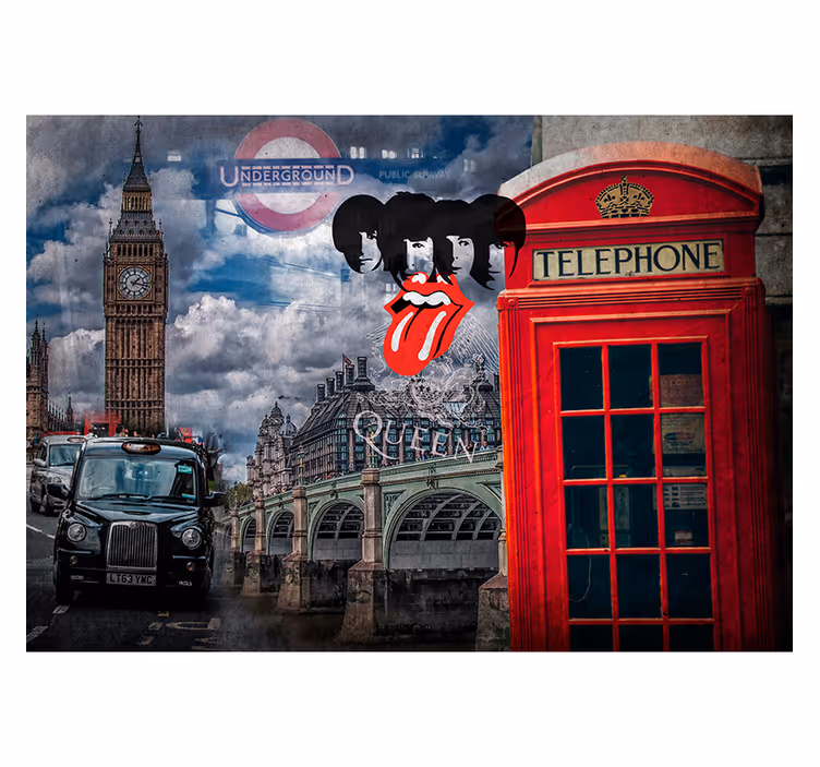 Collage de papier peint londres - TenStickers