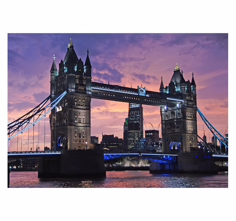 Papier peint de la ville de tower bridge - TenStickers