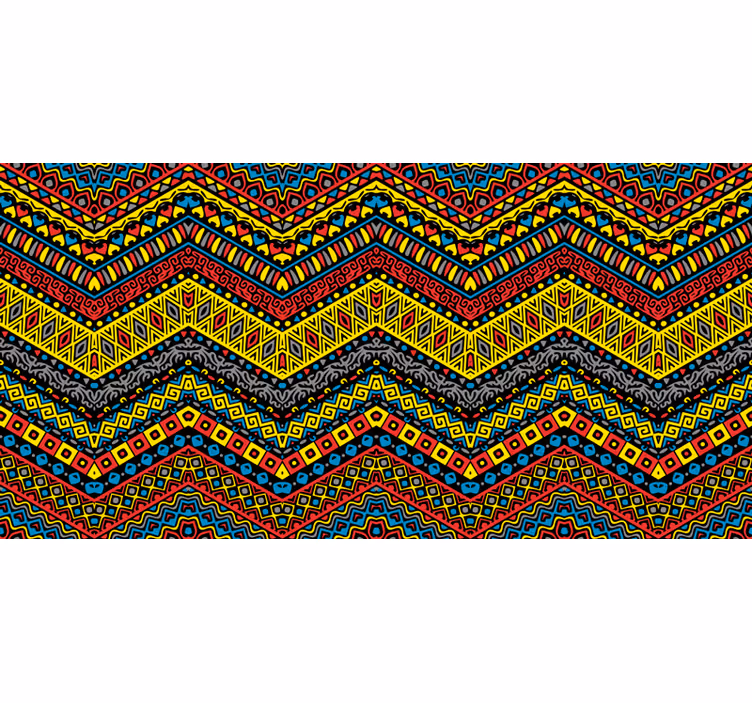 Tapisserie murale africaine tribale colorée - TenStickers